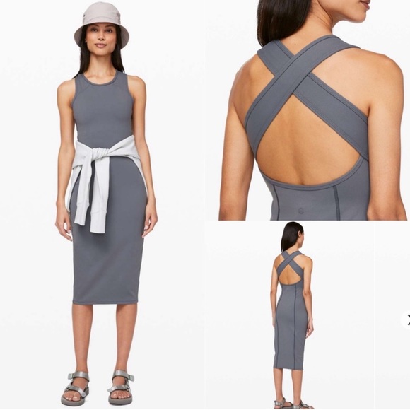 lululemon athletica Dresses & Skirts - #18 Lululemon Picnic Play Dress Steam Blue Dress